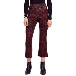 Free People Tailored Corduroy Cropped Flare Pants
